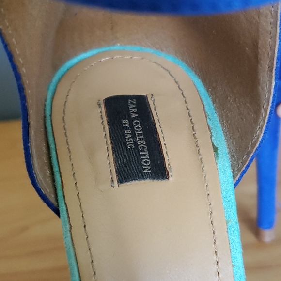 Zara Collection Suede Color lock Peep Toes - Picture 3 of 8